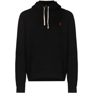 Polo Ralph Lauren, Heren, Sweatshirts & Hoodies, Zwart, Maat: XL Katoen,