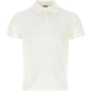 Saint Laurent, Heren, Tops, Wit, Maat: XL