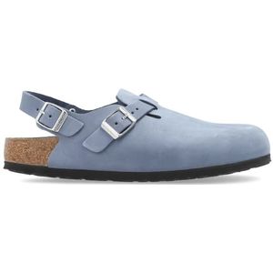 Birkenstock, Dames, Schoenen, Blauw, Maat: 35 EU Leer,