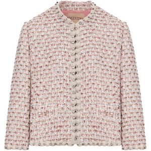 Valentino, Dames, Jassen, Roze, Maat: S Tweed,