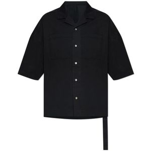 Rick Owens, Heren, Overhemden, Zwart, Maat: S Katoen,