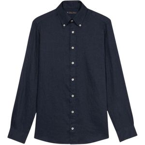 Brooks Brothers, Heren, Overhemden, Blauw, Maat: S Linnen,