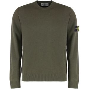 Stone Island, Heren, Truien, Groen, Maat: M Wol,