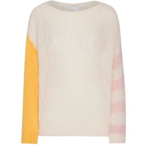 Americandreams, Dames, Truien, Veelkleurig, Maat: S Mohair,