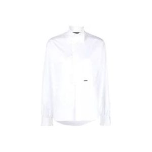 Dsquared2 Stijlvolle Katoenen Damesoverhemd , White , Dames , Maat: M