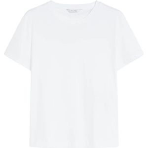 Max Mara, Dames, Tops, Wit, Maat: S Katoen,