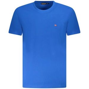 Napapijri, Heren, Tops, Blauw, Maat: 2XL Katoen,