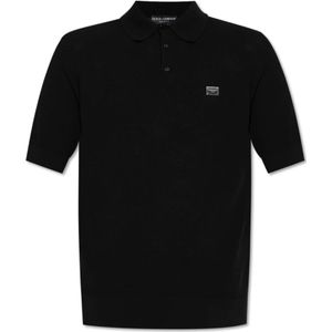 Dolce & Gabbana, Heren, Tops, Zwart, Maat: S Katoen,