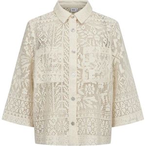 Nümph - Nuwicki - Shirt - Cloud Dancer - Katoenmix