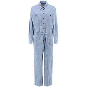 Marant étoile, Dames, Jumpsuits & Playsuits, Blauw, Maat: S Katoen,
