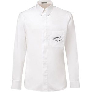 Dior, Heren, Overhemden, Wit, Maat: 3XS Katoen,