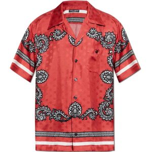 Dolce & Gabbana, Heren, Overhemden, Rood, Maat: L Zijde,