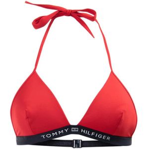 Tommy Hilfiger, Dames, Badkleding, Rood, Maat: XS Leer,
