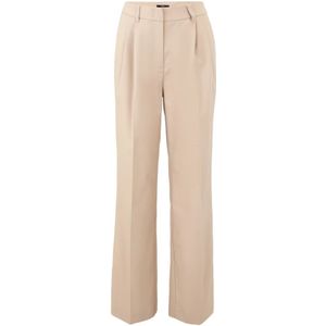 Zero - Wijde Broek - Beige - Dames
