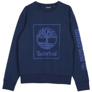 Timberland, Heren, Sweatshirts & Hoodies, Blauw, Maat: S Katoen,
