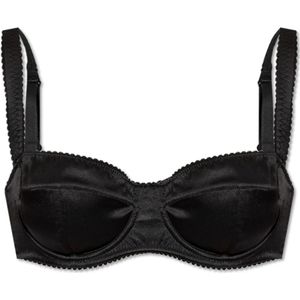 Dolce & Gabbana, Dames, Ondergoed, Zwart, Maat: 70B EU Zijde,
