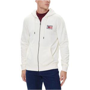 Tommy Hilfiger, Heren, Sweatshirts & Hoodies, Wit, Maat: M