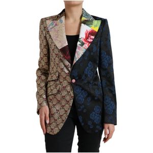 Dolce & Gabbana - Multicolor Floral Patchwork - Blazer - Jacquard - Italië