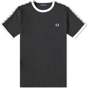 Fred Perry, Heren, Tops, Zwart, Maat: XS Katoen,