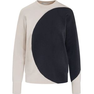 Tory Burch, Dames, Sweatshirts & Hoodies, Wit, Maat: M Viscose,