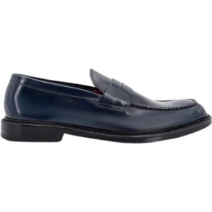 Doucal's, Heren, Schoenen, Blauw, Maat: 41 1/2 EU Leer,