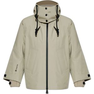 Moncler, Dames, Jassen, Grijs, Maat: XS Leer,