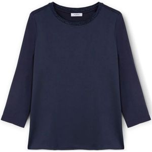 Motivi, Dames, Tops, Blauw, Maat: XS Satijn,