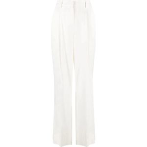 Lorena Antoniazzi, Dames, Broeken, Wit, Maat: 2XS Viscose,