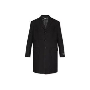 Versace Wollen jas , Black , Heren , Maat: M