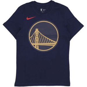 Nike, Heren, Tops, Blauw, Maat: L Katoen,