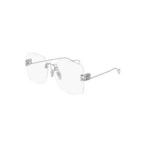 Balenciaga Metalen Optische Brillen Stijlvol Ss23 , Gray , Dames , Maat: 60 MM