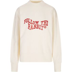 Msgm, Dames, Sweatshirts & Hoodies, Wit, Maat: L