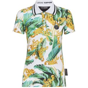 Plein Sport - Veelkleurig - T-Shirt Ronde Hals - Dames - Katoen