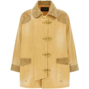 Wales Bonner, Heren, Mantels, Geel, Maat: M Katoen,