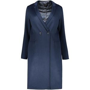 Moorer, Dames, Mantels, Blauw, Maat: S Viscose,