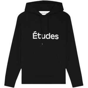 Études, Heren, Sweatshirts & Hoodies, Zwart, Maat: L Katoen,
