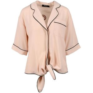 Twinset, Dames, Blouses & Shirts, Roze, Maat: M Synthetisch,