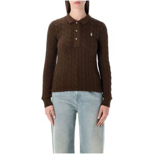 Polo Ralph Lauren, Dames, Truien, Bruin, Maat: S Katoen,