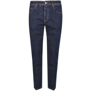Jacob Cohën, Heren, Jeans, Blauw, Maat: W34 Katoen,