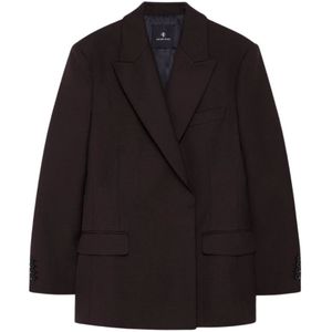 Anine Bing, Dames, Jassen, Bruin, Maat: XS Wol,