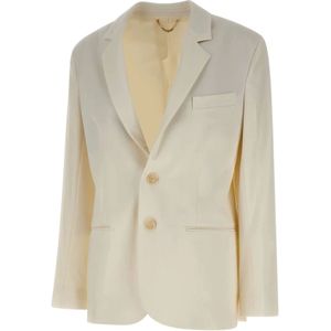 Victoria Beckham, Dames, Jassen, Wit, Maat: XS Leer,