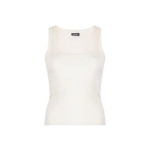 Jacquemus Mouwloze Top , White , Dames , Maat: S