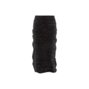 Balenciaga Midi Tweed Rok met Knopen , Black , Dames , Maat: S