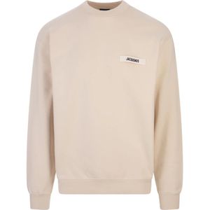 Jacquemus, Heren, Truien, Bruin, Maat: L