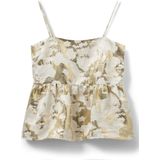 Sofie Schnoor - Off White Metallic Detail Top - Veelkleurig - Dames - Polyester