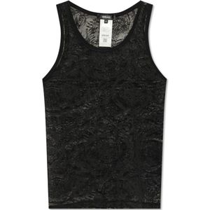 Versace, Heren, Tops, Zwart, Maat: 2XL