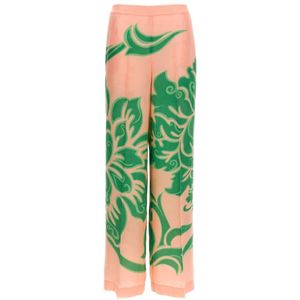 Etro, Dames, Broeken, Veelkleurig, Maat: S Zijde,