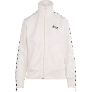 Golden Goose, Dames, Sweatshirts & Hoodies, Wit, Maat: M Poliester,