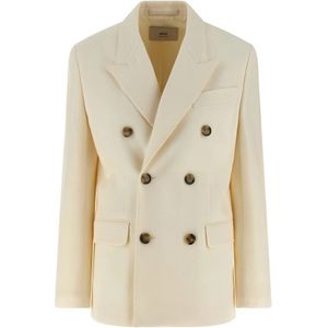 Ami Paris, Dames, Jassen, Wit, Maat: 2XS Katoen,