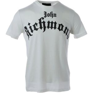 John Richmond, Heren, Tops, Wit, Maat: XL Katoen,